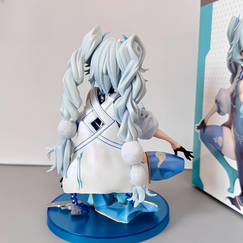 Фигурка Аниме Girls Frontline Cuique Mei - Приседающая Поза, Двойной Хвост, Красивая Модель, Орнамент Шасси, Коллекционный Подарок