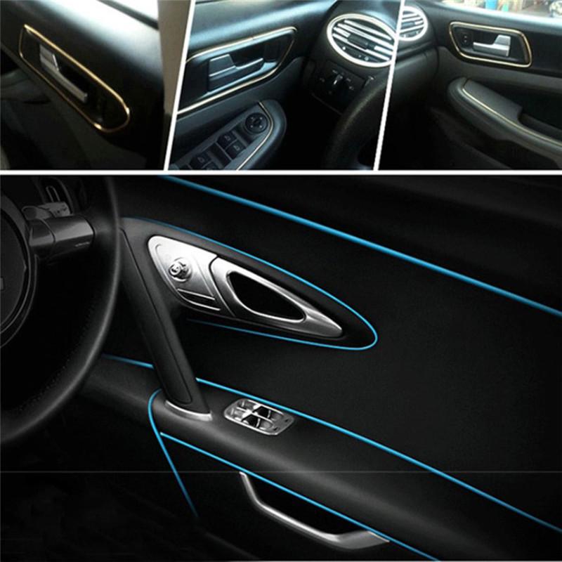 5M Car Style Interior Trim With Decorative Molding Fascia Dashboard Door Edge Universal Car Parts