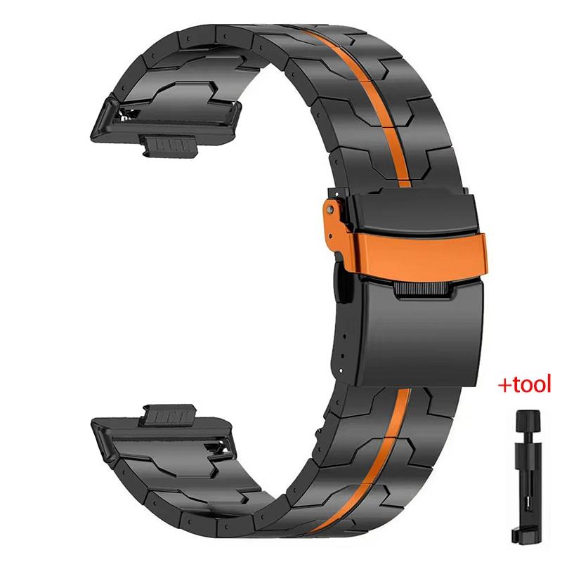 Роскошный ремешок из нержавеющей стали для Huawei Watch Fit 3/4/4 pro Титановый ремешок-браслет для Huawei Fit3/Fit2/Fit1 Металлический браслет
