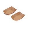 10 шт. одноразовых тарелок-лодочек из крафт-бумаги, подносов, коробок для суши-лодок, бумажных коробок с покрытием, устойчивых к маслу, упаковочных коробок для жареной еды, праздничных принадлежностей