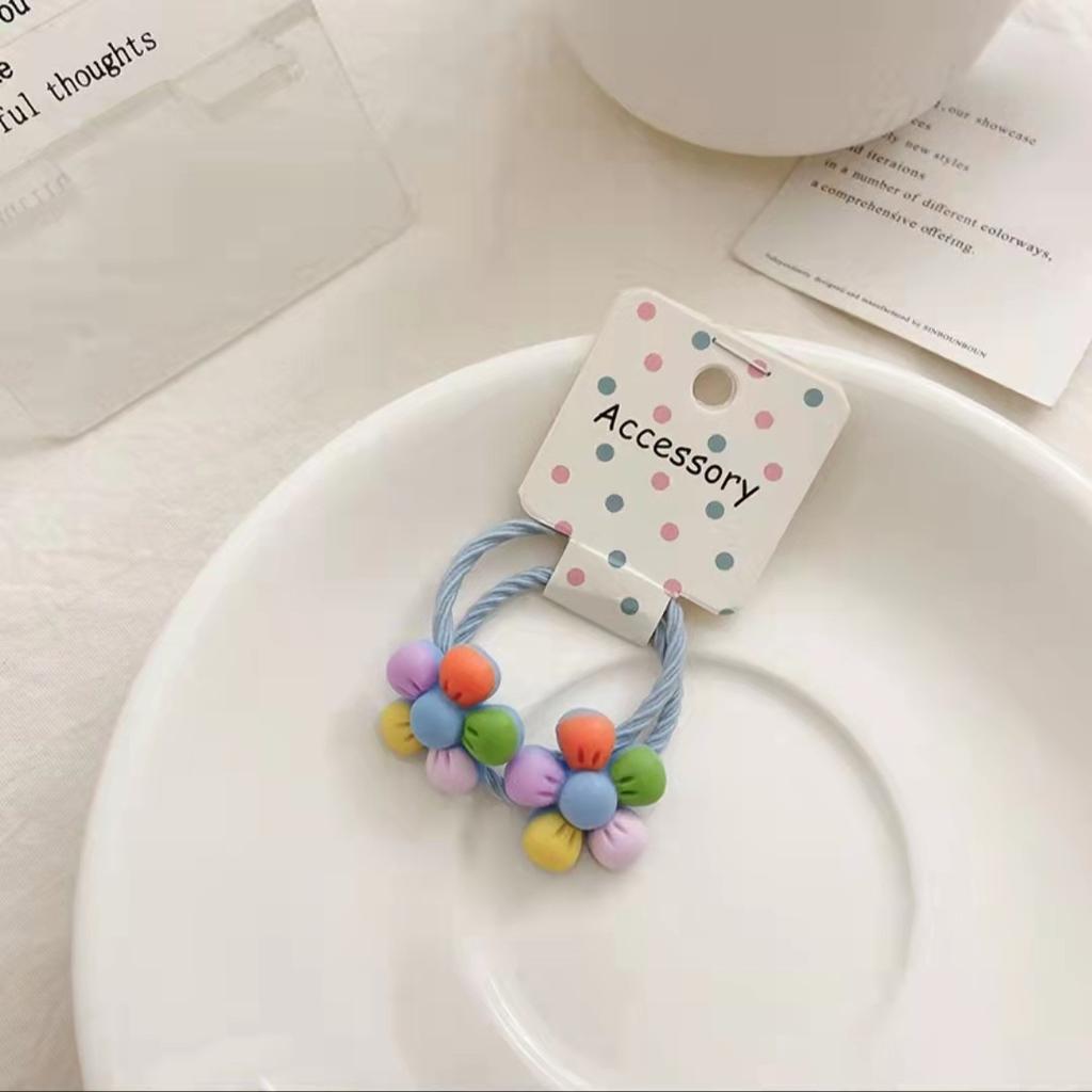 New Bow Cute Rope Children Baby Elastic Hair Rubber Bands Accessories Kids Girl Headband Tie Ring Headwear Scrunchie