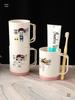 Family Toothbrush Cup Set: Parent-Child, 3-5 Person Oral Hygiene Kit with Mouthwash Cups