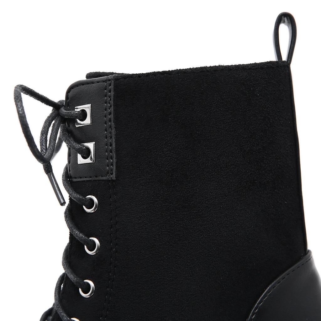 Новые дышащие британские короткие мотоциклетные сапоги на каблуке 7,5 см, женские короткие сапоги на толстой подошве в европейском стиле, Lhx