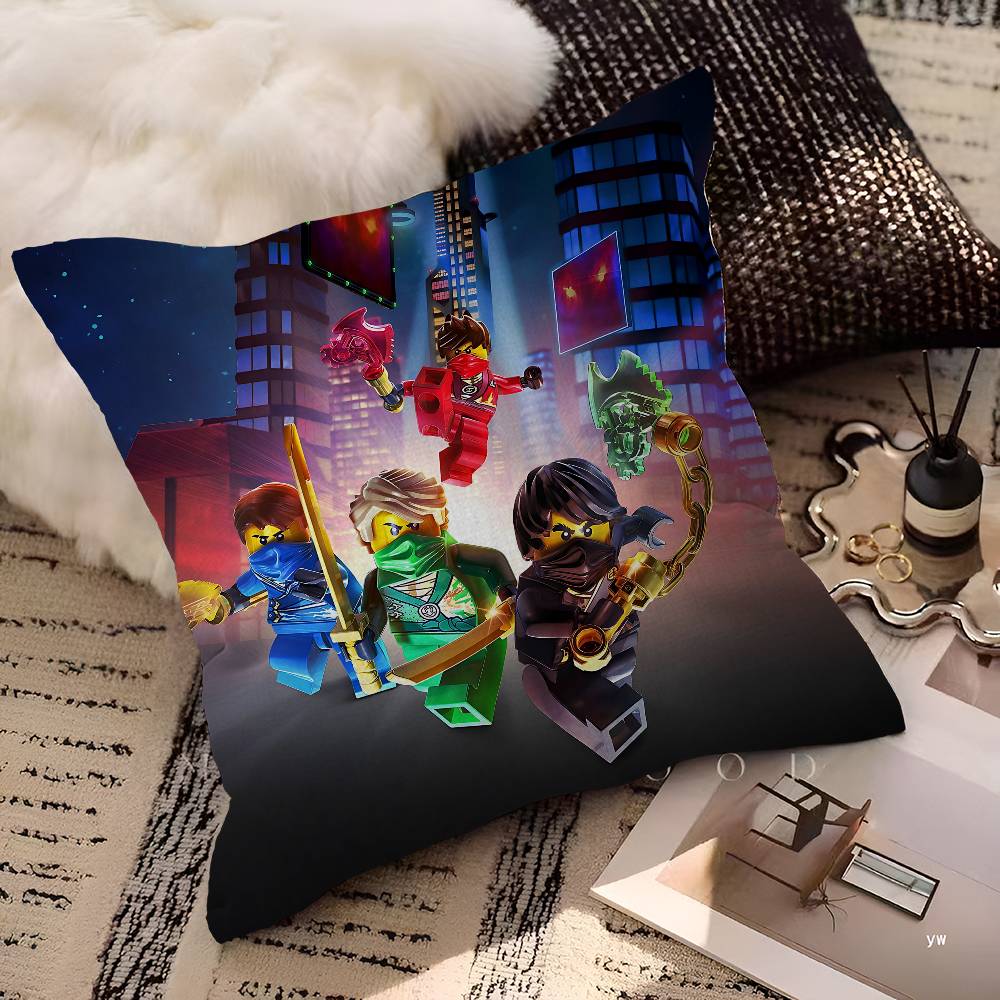 Cartoon N-Ninjago Pillow Gift Home Office Decoration Pillow Bedroom Sofa Car Cushion Coverpillow Case