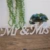 One Set White Color Standing Mr & Mrs Letters  for Wedding Party Decoration & Gift