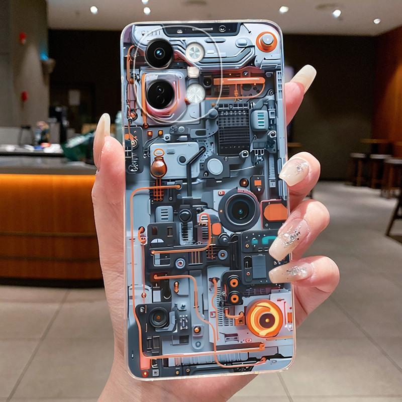 Чехол для телефона Tecno Spark 30 5G Милые мультяшные узоры с драконами Мягкий прозрачный силиконовый чехол из ТПУ для Tecno Spark 30 Чехол Capa