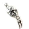 [N5072] - Chrome 'Skull' Steel Bracelet