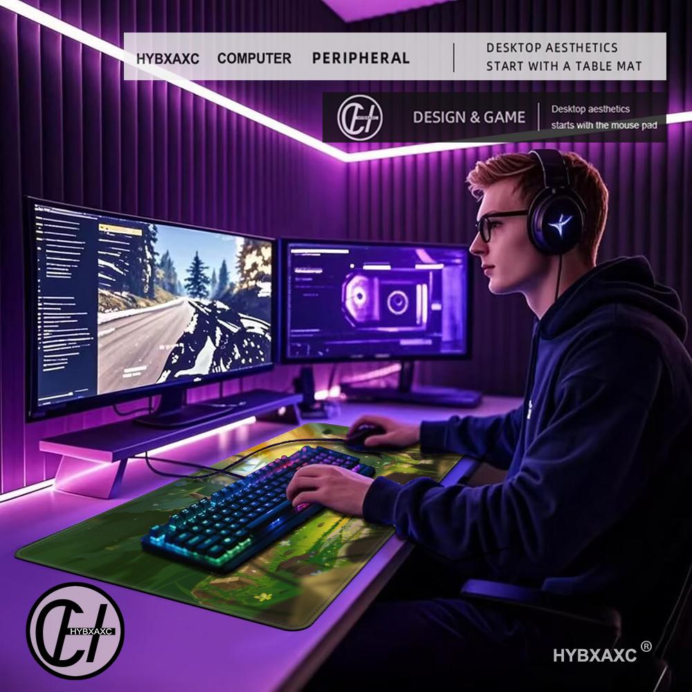 HYBXAXC Mouse Pad Cute HD Tunic Game Mousepad Gaming Office Desk Pads Large For Computer Non-slip Lockedge Mouse Pad 80X40CM