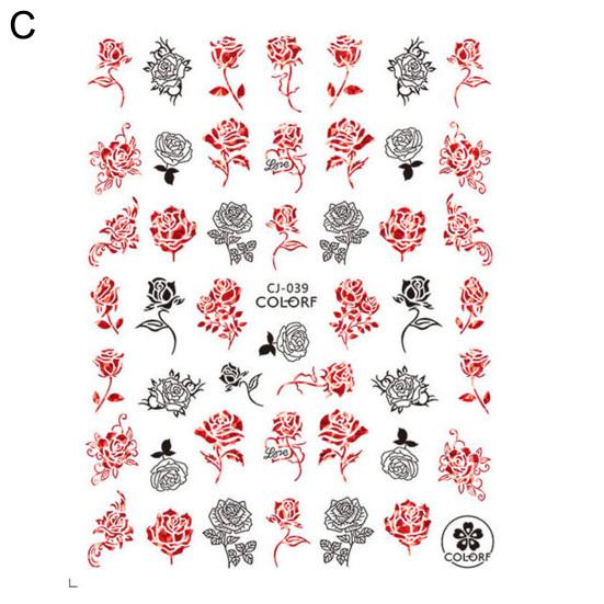 Exquisite Valentine Nail Sticker Paste Easily Long Lasting DIY