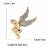 Creative Simple Alloy Rhinestone Angel Brooch Fashionable Versatile Women'S Suit Cardigan Corsage Jewelry Pin