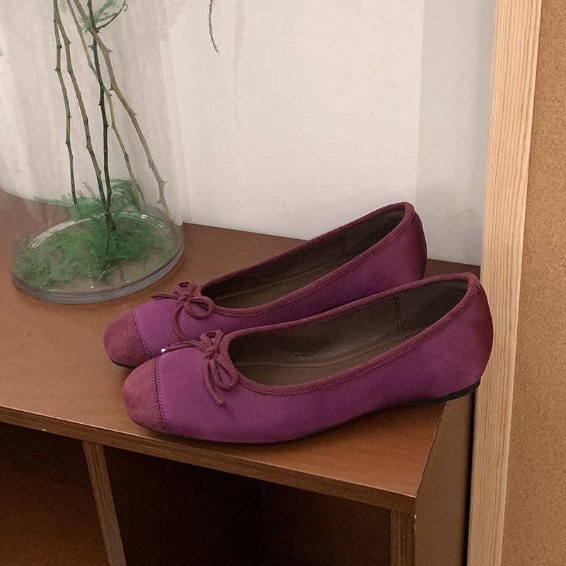 Мода Мода Туфли-балетки женские с бантом-бабочкой и увеличивающей рост подошвой женская обувь с мелким вырезом круглый носок женские балетки слипоны новые
