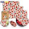 3pcs/set Reusable Food Fresh Keeping Cloth Organic Storage Natural Food Grade Beeswax Food Wrap Eco Friendly Kitchen Food Packaging Paper