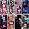 Anime Demon Slayer Nezuko Silicone Phone Case For Xiaomi Redmi Note 11 10 9 8 Pro 11T 10T 10S 9S 8T 9 9A 9C 9T Black Soft Cover