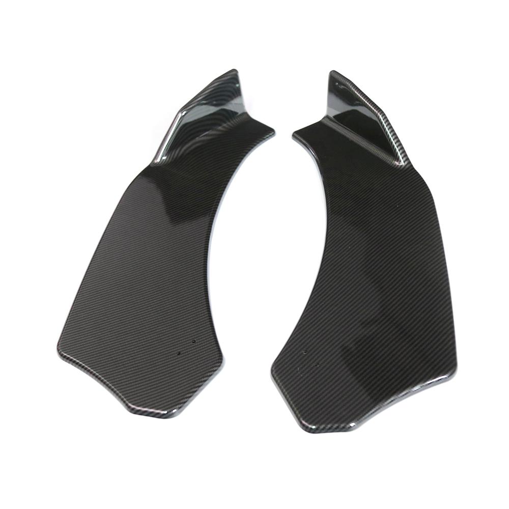 Carbon Fiber Look Universal 3Pieces Car Front Lip Chin Bumper Body Kits For Honda For Civic