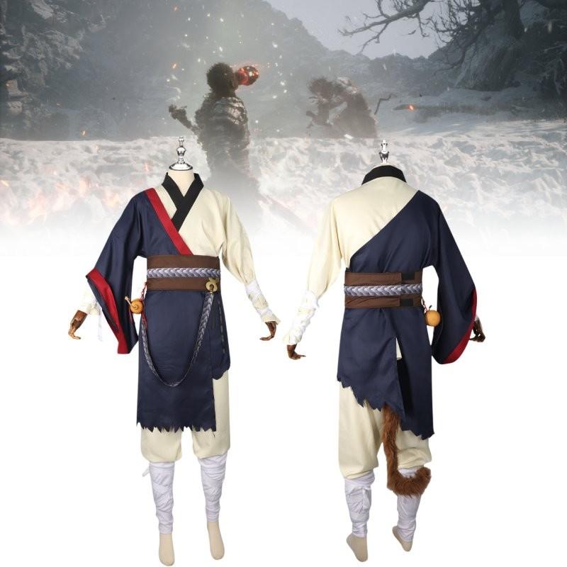 Костюм для косплея Black Myth Wukong в винтажном стиле для игровых энтузиастов летом 2024 года