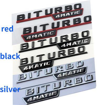 2 шт./лот BITURBO 4MATIC логотип эмблема значок наклейка на крыло автомобиля наклейка подходит для M//ercedes B/enz