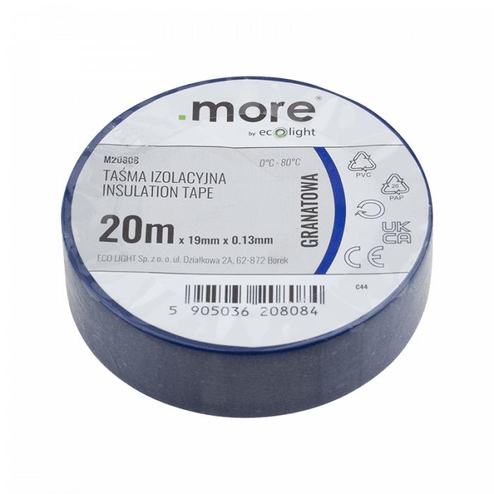 Insulating Tape 19Mm X 0.13Mm Navy Blue 20M