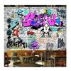 Customized Trendy Street Mural Fashion Style Art Graffiti 3d Wallpaper Living Room Bedroom Dining Room Brick Wall Mural