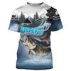 Fashion 3D Fishing Summer Street T-shirts O-Neck Short Sleeve Oversized Men's T-shirts