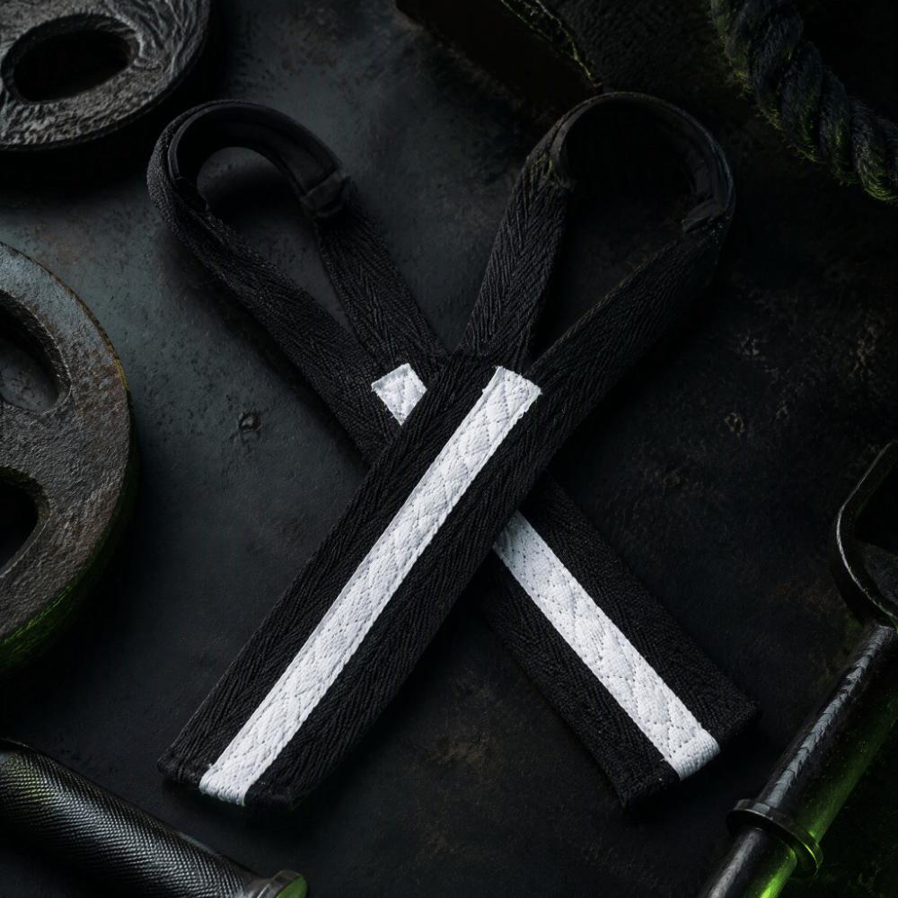 2pcs Neoprene Weightlifting Wrist Strap Polyester-Cotton Blend Grip Strap Gym Training