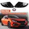 Черные Глянцевые Накладки на Зеркало Бокового Вида для Honda Civic Hatchback 2016-2020