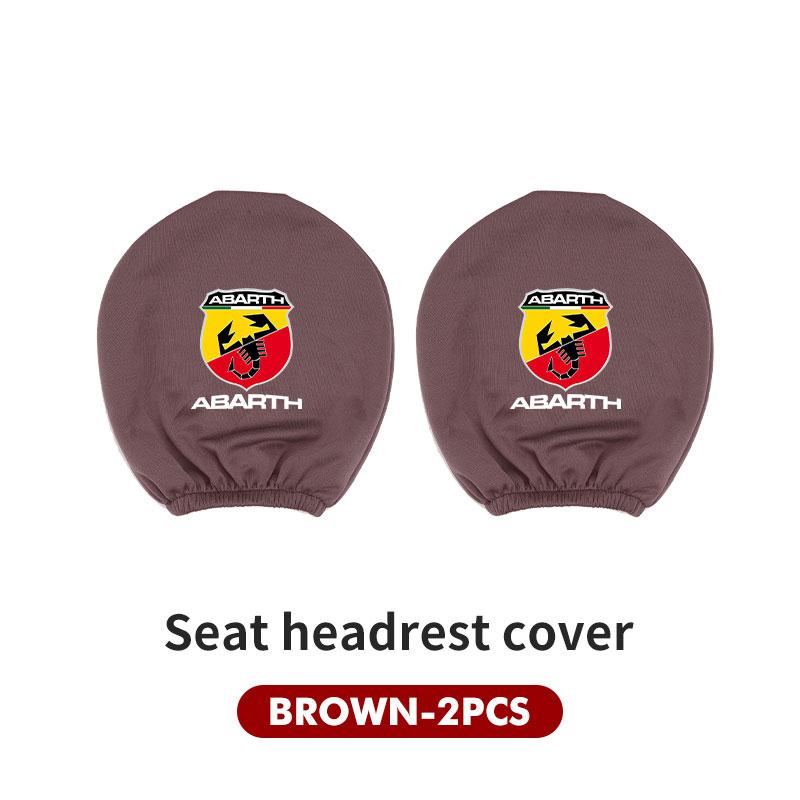 ASF1 Car Seat Headrest Neck Pillow Dustproof Protective Cover compatible for Abarth FIAT 500 Ducato Stilo Palio UNO Astra Bravo Tipo