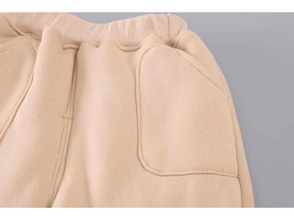 2025 Детский хлопковый трехпредметный комплект на флисовой подкладке – Модный зимний жилет и наряд для мальчиков