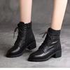 2024 High Quality Ladies Shoes Side Zipper Women's Boots Fashion Cross-tied Modern Boots Women Hot Sale Plus Size Ankle Boots