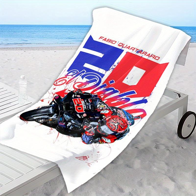 1pc F-Fabio Q-Quartararo #20 El Diablo MotoGP Racing Beach Towel Microfiber Soft Quick Dry Bath Towel for Fans Swimming Outdoor