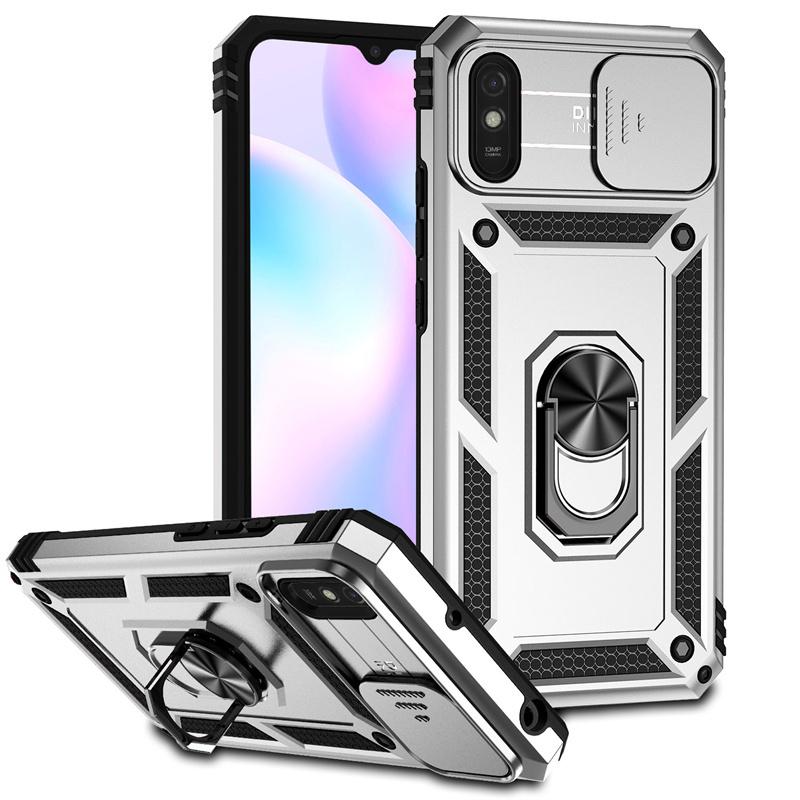 Чехол для Xiaomi Redmi 9A Чехол Armor Слайдер Защита камеры Чехол для телефона для Redmy 9A 9 A Redmi9A Кольцо-подставка Ударопрочная задняя крышка