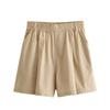Women's Kaslead Fashion Style Imitation Linen Shorts Tops