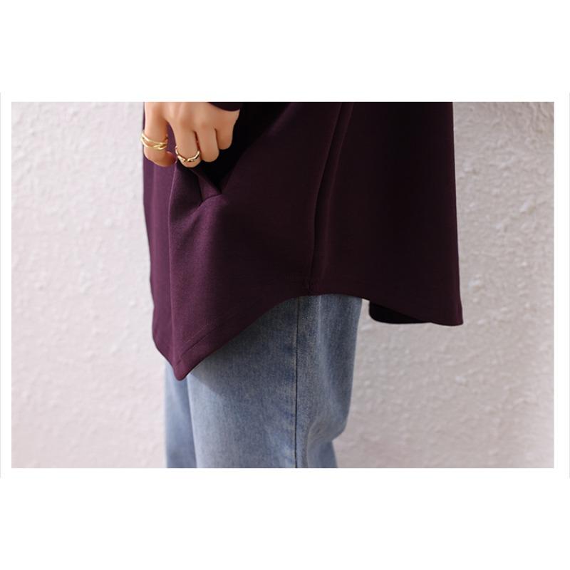 Dimanaf 2024 Плюс Размер Осень Однотонная Футболка Женская Новая Кружевная Капюшонная Пуловер Длинный Рукав Свободные Модные Топы Футболки