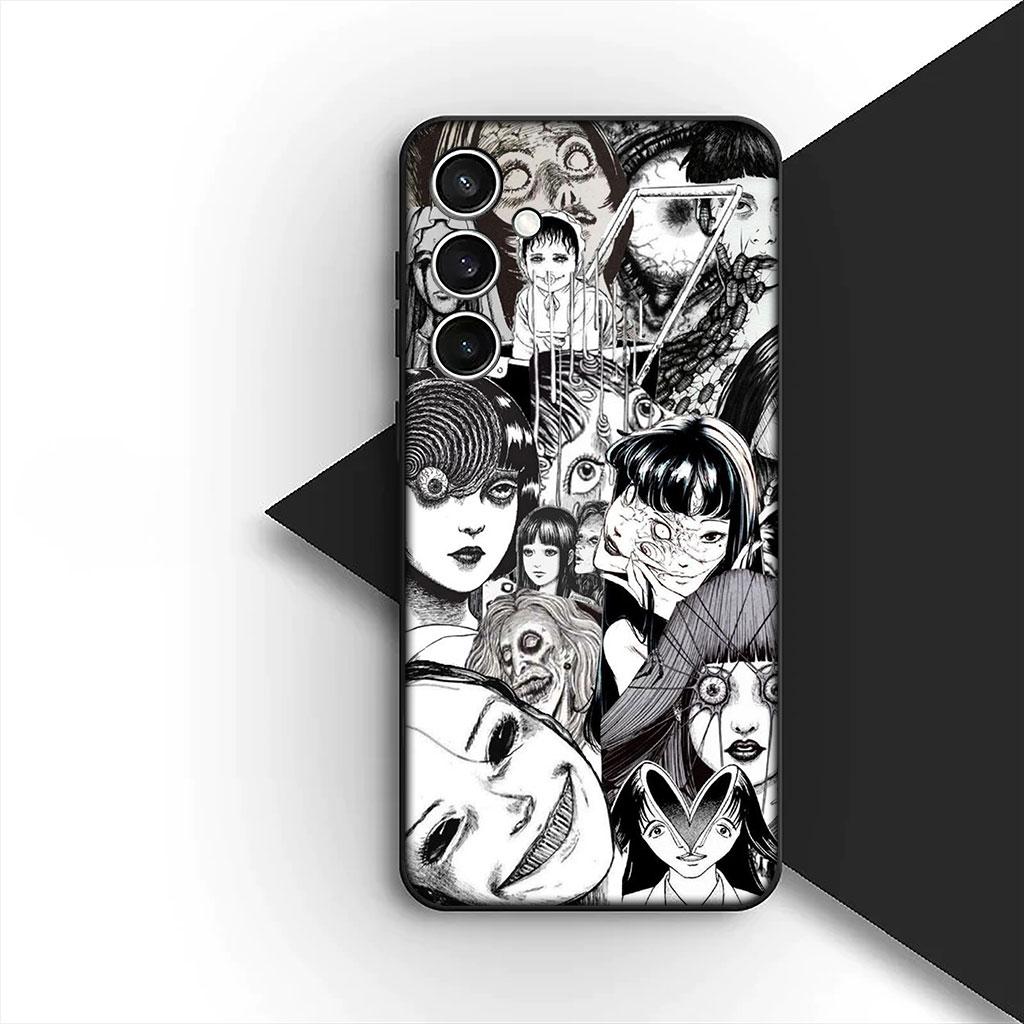 Чехол для телефона Samsung Galaxy S22 S21 S20 FE Ultra Plus A07 A17 A15 A16 A25 A57 A37 Чехол Коллекция комиксов Дзюндзи Томиэ Ито