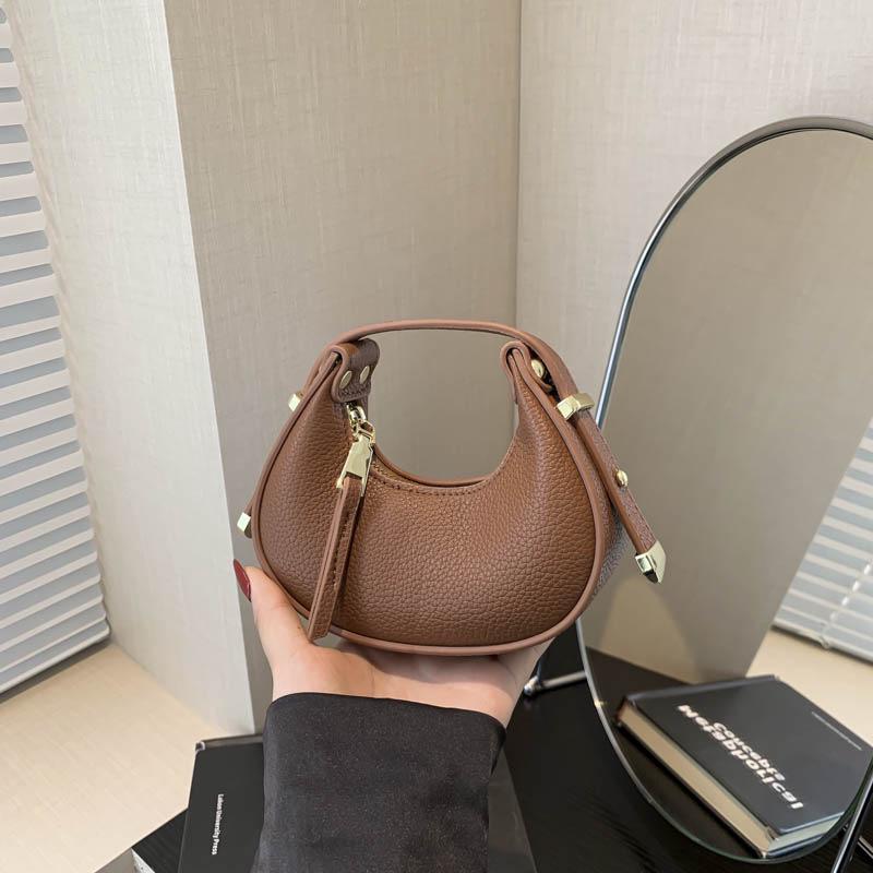 2024 Женская Высококлассная Сумка-пельмень полумесяцем: Универсальная, Популярная, Маленькая Сумочка