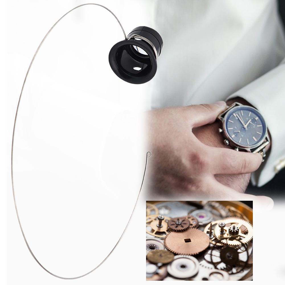 5X 10X Tool Magnifying Glass Loupe Lens Set Eye Magnifier Watch Repair Accessory with Head Band