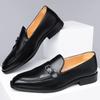 New Designer Leather Platform Big Size Dress Shoes For Men Soft-Soled Belt Buckle Men'S Wedding Shoes Fashion Male Derby Shoes