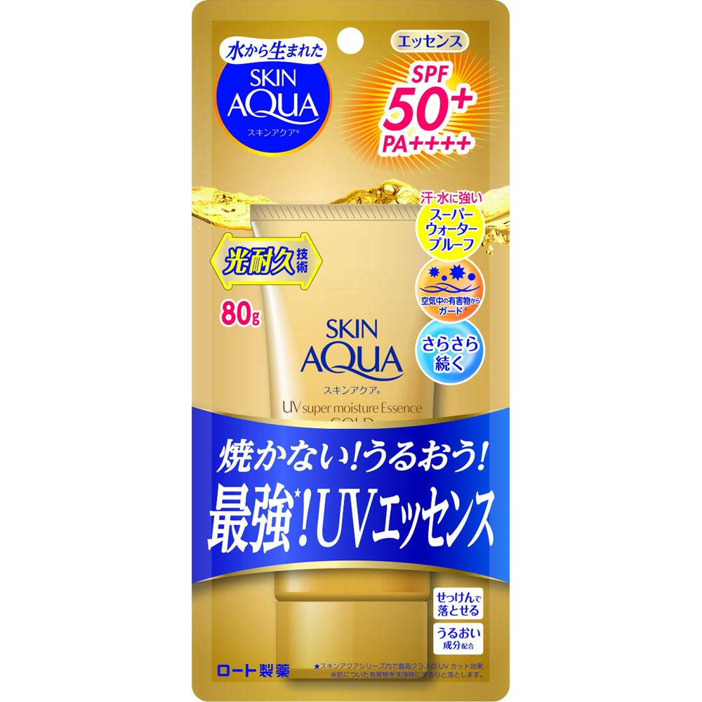 Skin Aqua Super Moisture Essence Gold Солнцезащитный крем Белый 80г (х 1)