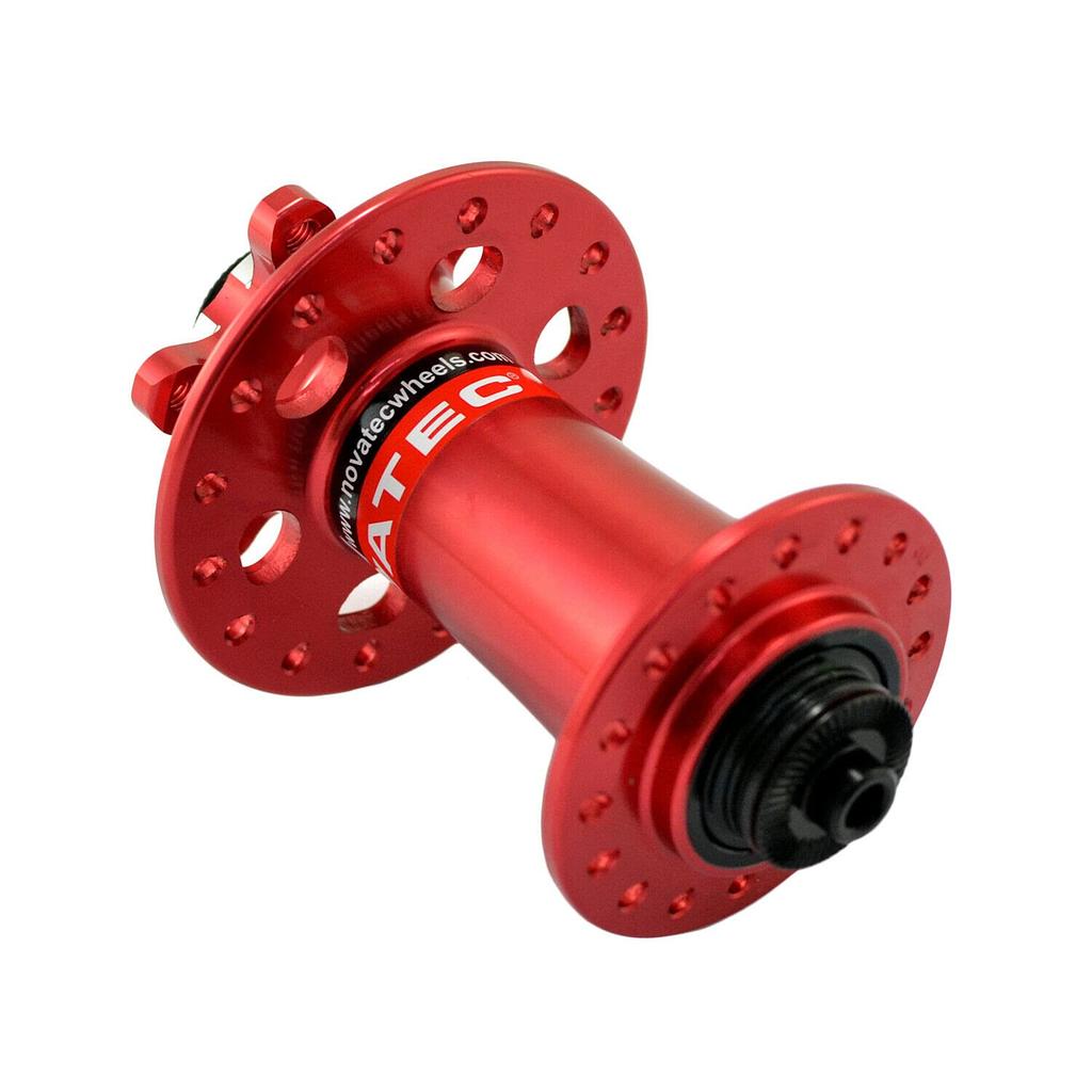 NOVATEC D791SB D792SB MTB 32 Hole Disc Hubs NA2354 + w/Skewers,1 Pair, Red,