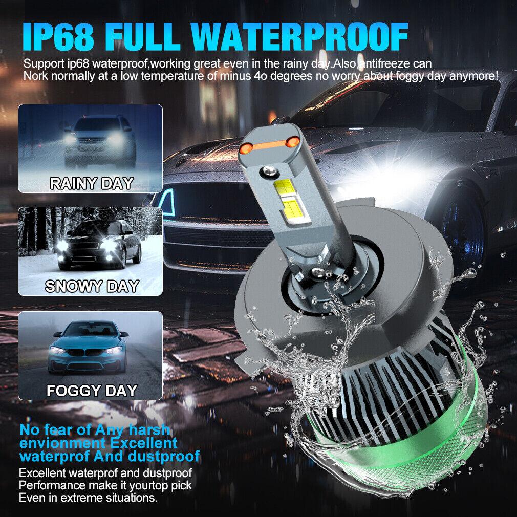 2Pcs Power Supply 24V CSP LED Truck Headlight H4 LED Canbus HB2 9003 Truck Lorry Light Headlamp Bulbs 110W 40000LM High&Low Dual Beam Kit