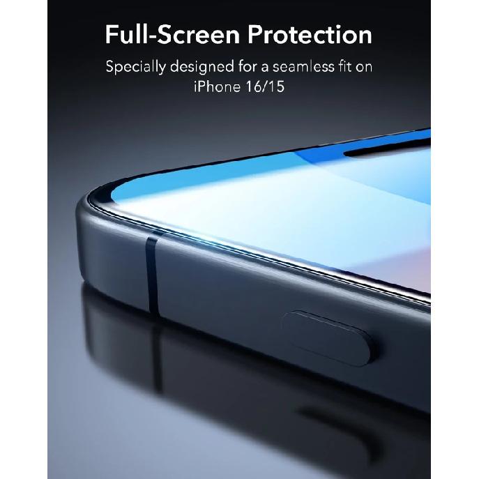 ESR Tempered-Glass Screen Protector iPhone 13/14/15/16/17 Pro Max HD Clear Anti-spy Screen Firm For iPhone 17Air&16/15 Plus&16e