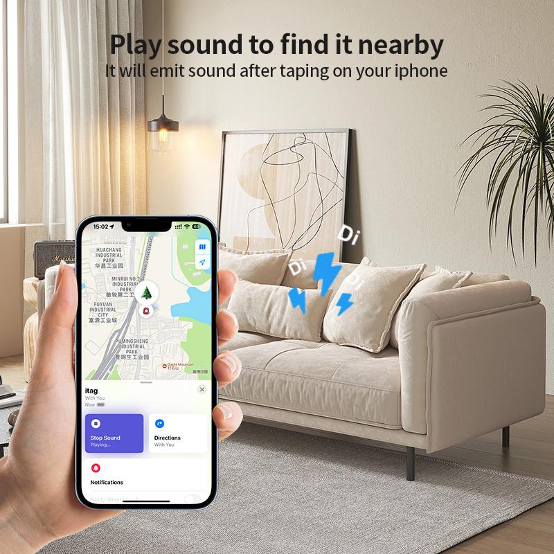 Bluetooth GPS Smart Tag Works with Apple Find My APP Anti Lose Reminder Device for Iphone Tag Replacement Locator MFI Rated