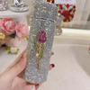 150ML Mini Insulated Cup Double Wall Stainless Steel Water Bottle Portable Thermos Vacuum Flask Bling Diamond Cup Coffee Mug
