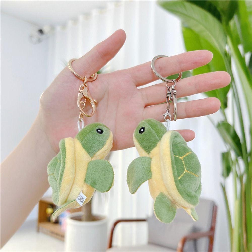 Cartoon Turtle Turtle Plush Keychains PP Cotton Turtle Plush Keyring Kids Toys