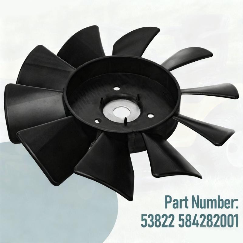 Lawn Mower Transmission Fan for Multiple Models 53822 584282001 Replacement Part for Tractor Cooling System