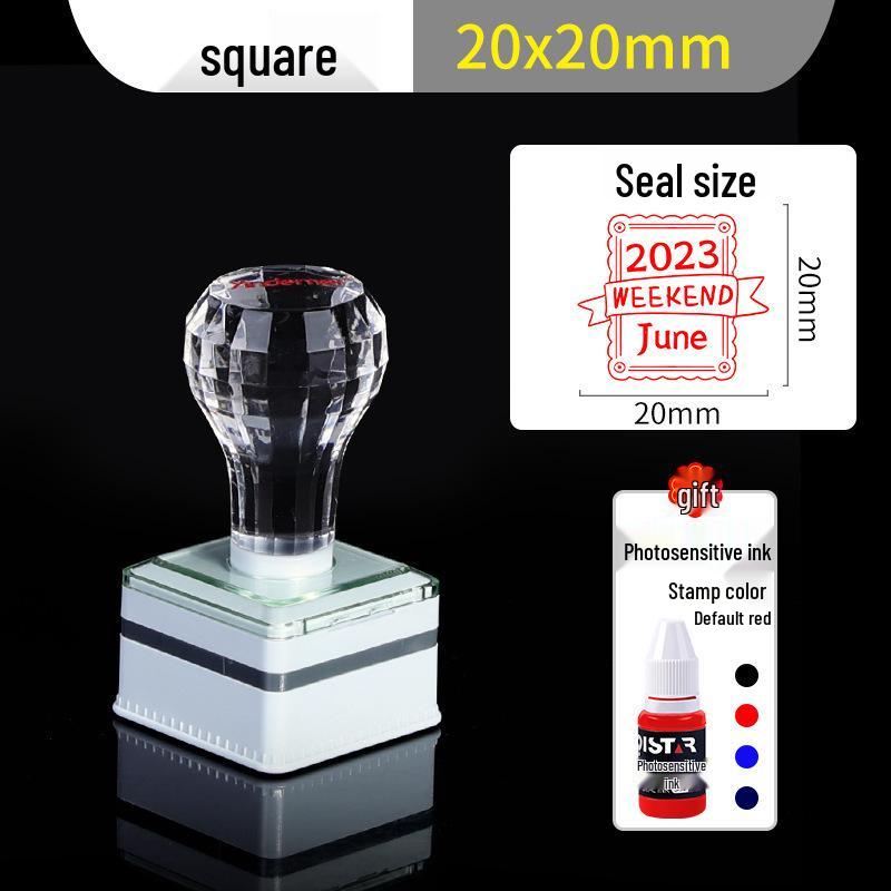 Штамп с индивидуальным логотипом цветочного магазина - Дизайн печати, узоры для DIY (Круглый и Прямоугольный)