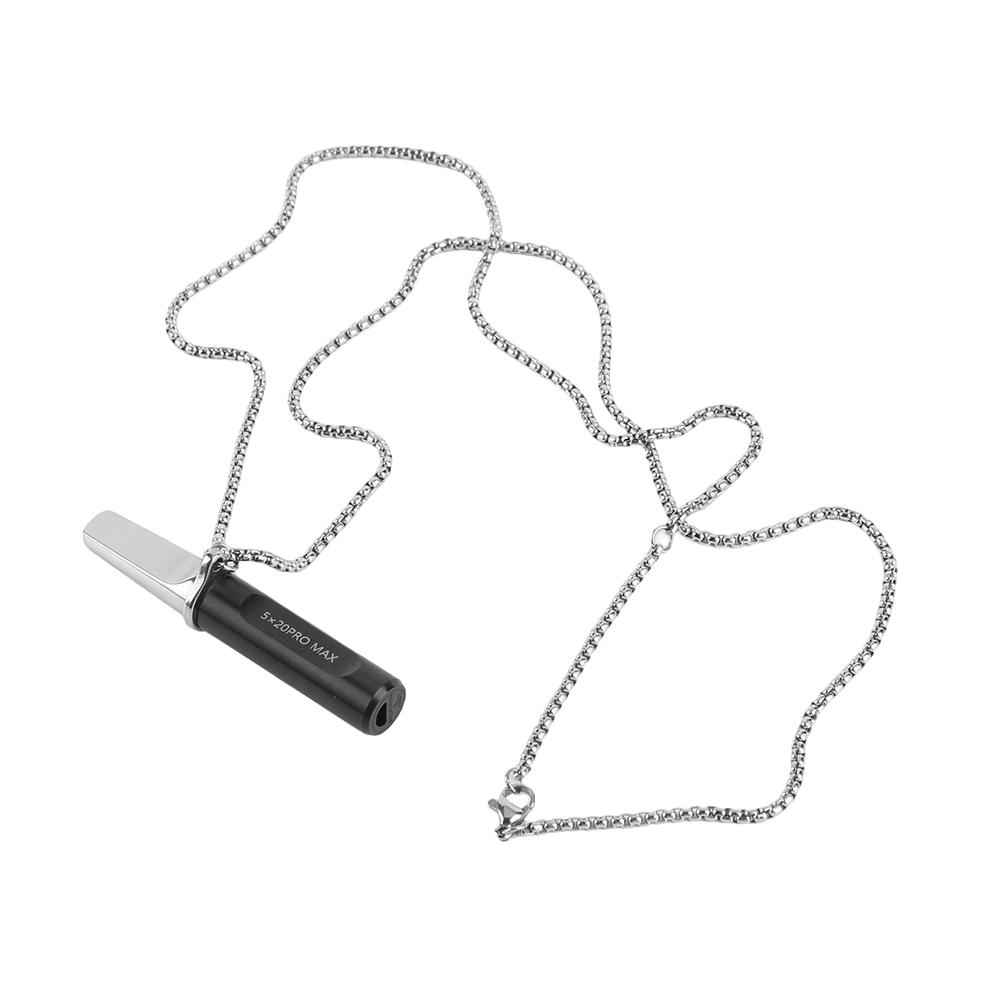 Breathing Resistance Whistle Necklace Anxiety Breathing Necklace Mindful Breathing Necklace Meditation Jewelry for Adults