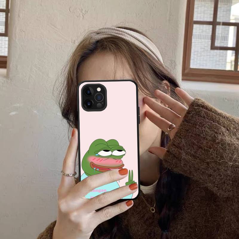 Чехол для телефона Sad Frog meme для iPhone 11 12 13 Mini Pro Max 8 7 6 6S Plus X 5 SE 2020 XR XS Funda Case
