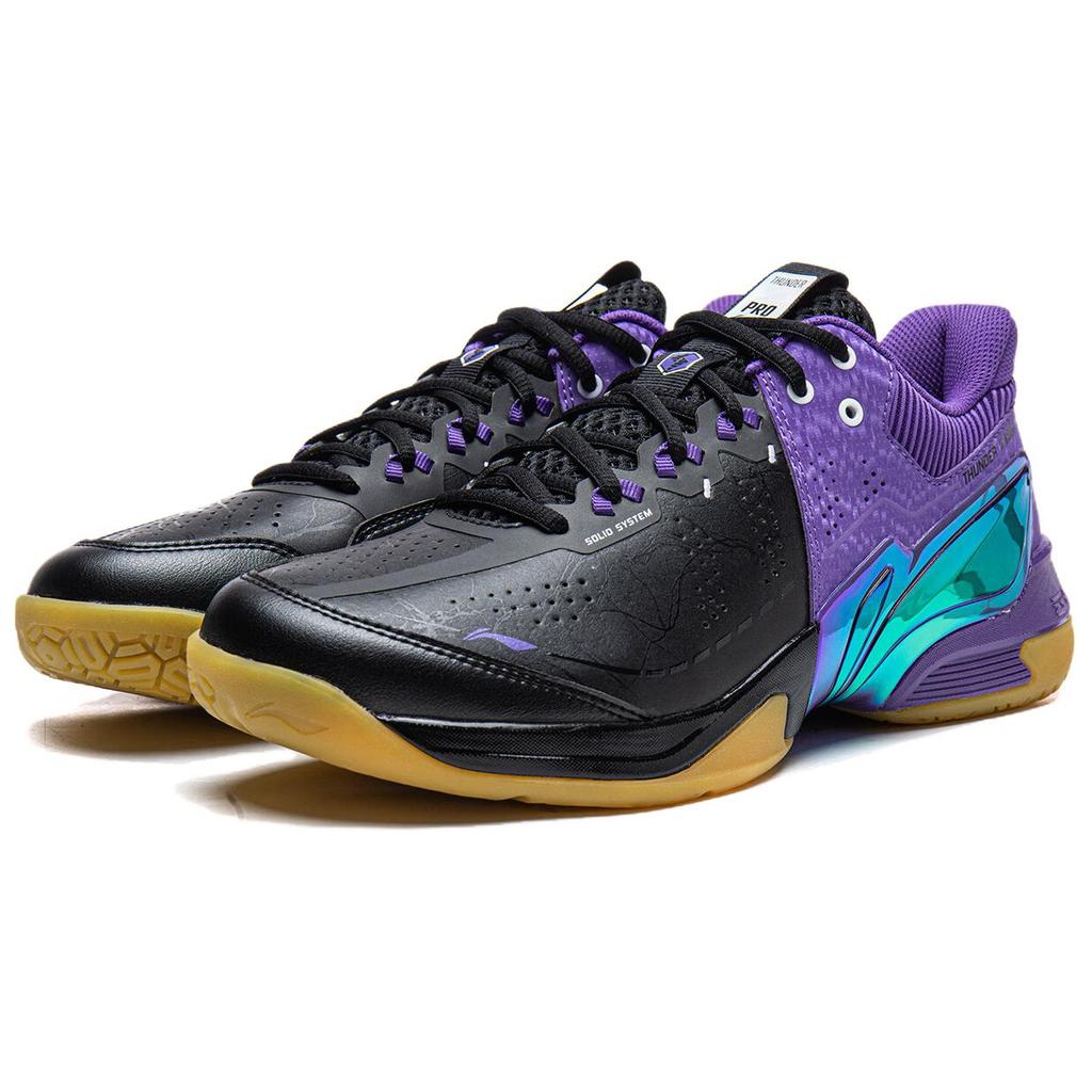 Коллекция бадминтонной обуви Li Ning Thunder II PRO Синтетическая кожа, Текстильное покрытие Поддержка Бадминтонные кроссовки Унисекс AYAW001-2