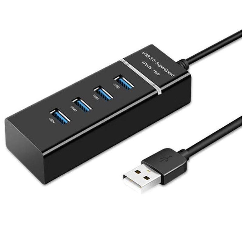 USB 2.0 Хаб-разветвитель с 1 на 4 порта и кабелем 1,2 м для расширения ноутбука/настольного компьютера
