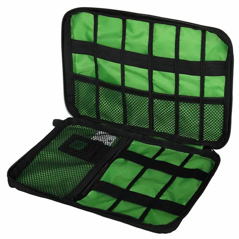 Cable Organizer Storage Bag System Kit Case USB Data Cable Earphone Wire Pen Power Bank SD Card Digital Gadget Device Travel Bag